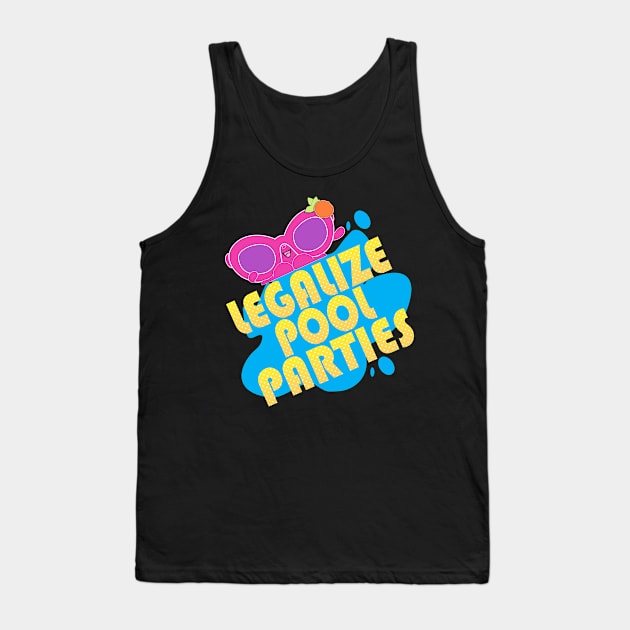 legalize pool parties..las vagas vacation party matching Tank Top by DODG99